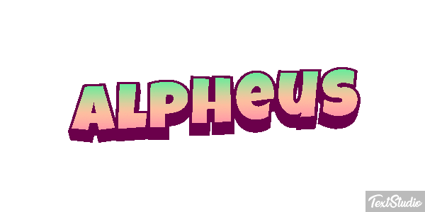 Alpheus Effet de texte