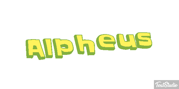 Alpheus Effet de texte