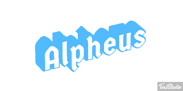 Alpheus Effet de texte