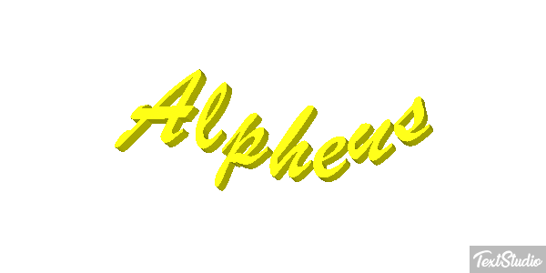 Alpheus Effet de texte