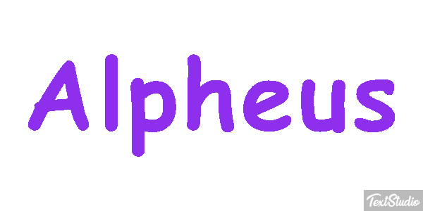 Alpheus Effet de texte