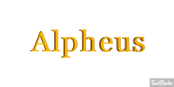 Alpheus Effet de texte