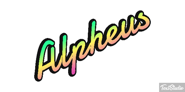 Alpheus Effet de texte