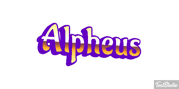 Alpheus Effet de texte