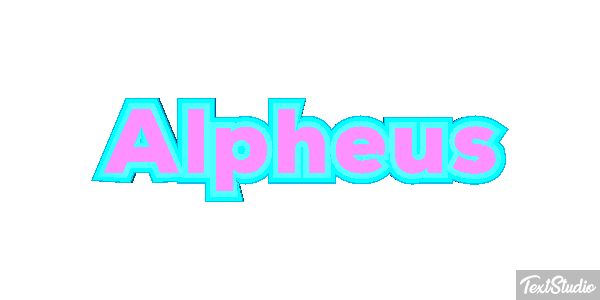 Alpheus Effet de texte