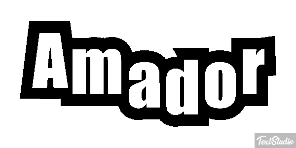 Amador Efecto de texto