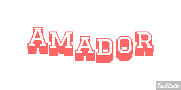 Amador Efecto de texto
