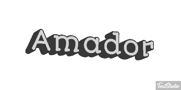 Amador Efecto de texto