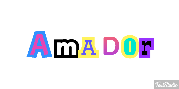 Amador Efecto de texto