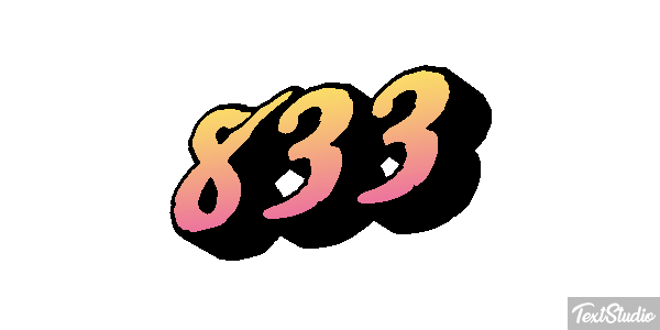 833 Efekt tekstowy