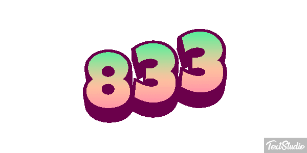 833 Efekt tekstowy