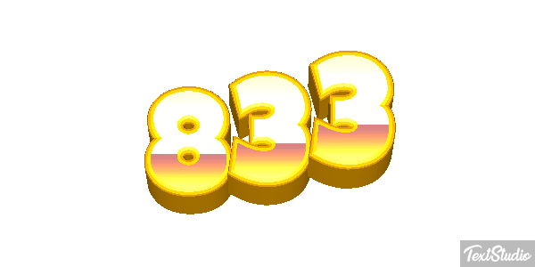 833 Efekt tekstowy