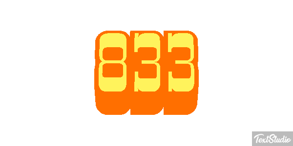 833 Efekt tekstowy