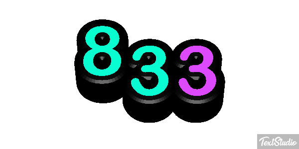 833 Efekt tekstowy