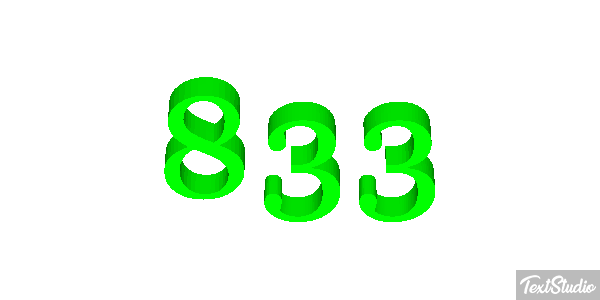 833 Efekt tekstowy