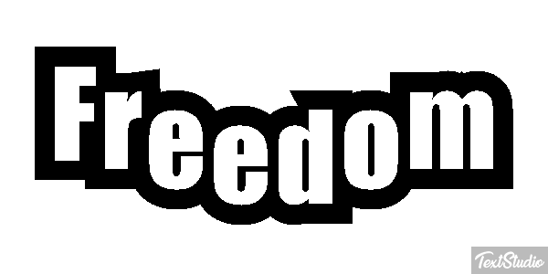 Freedom Text effect