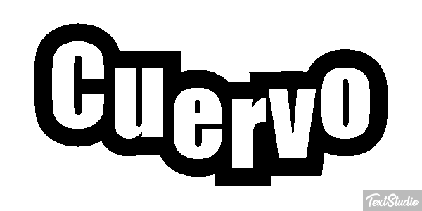Cuervo Efecto de texto