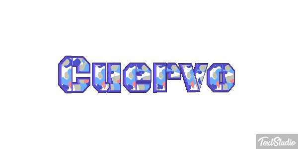 Cuervo Efecto de texto