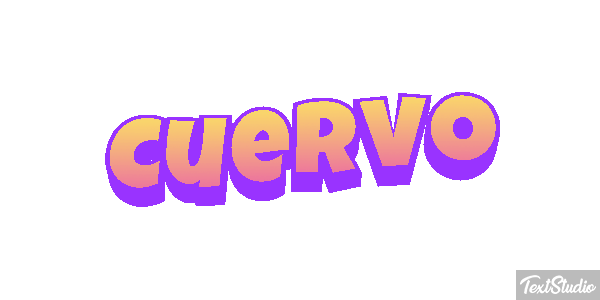 Cuervo Efecto de texto
