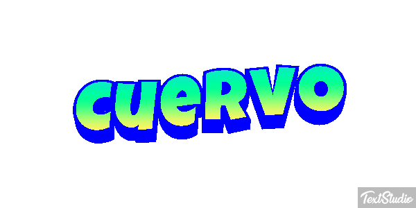 Cuervo Efecto de texto