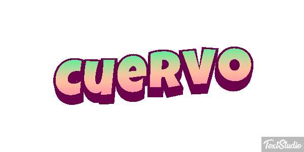 Cuervo Efecto de texto