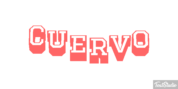 Cuervo Efecto de texto