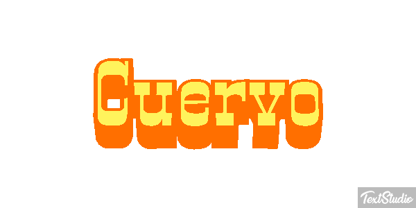 Cuervo Efecto de texto