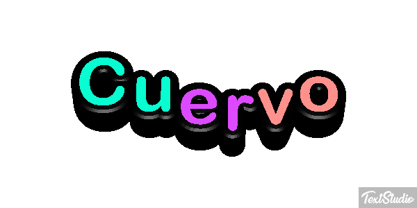Cuervo Efecto de texto