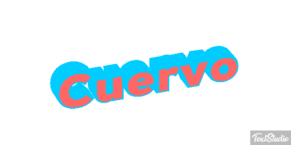 Cuervo Efecto de texto