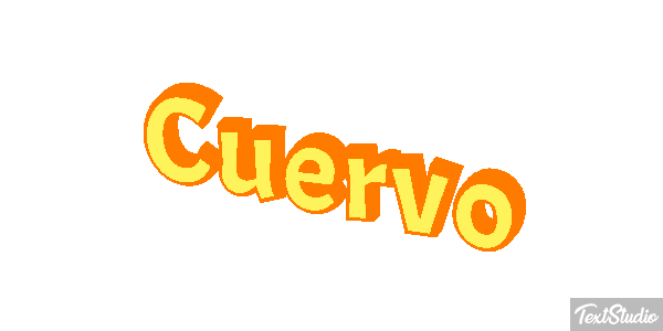 Cuervo Efecto de texto