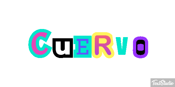 Cuervo Efecto de texto