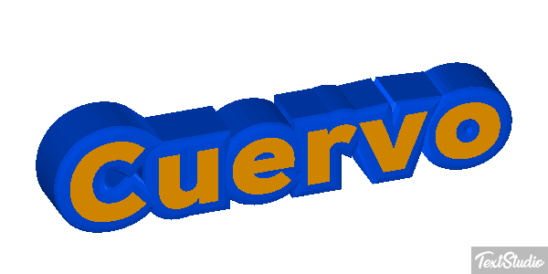 Cuervo Efecto de texto