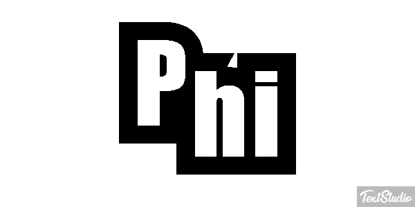 Phi Tekst effect