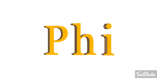 Phi Tekst effect