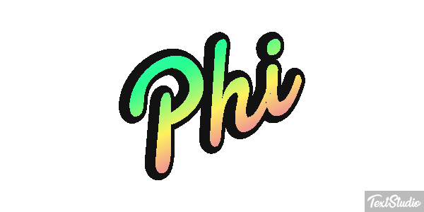 Phi Tekst effect