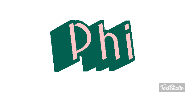 Phi Tekst effect