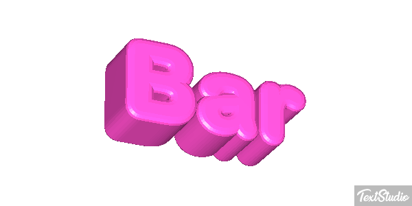 Bar Text effect