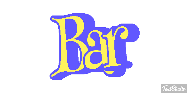 Bar Text effect