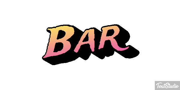 Bar Text effect