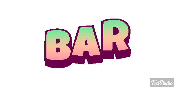 Bar Text effect