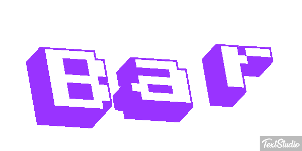 Bar Text effect