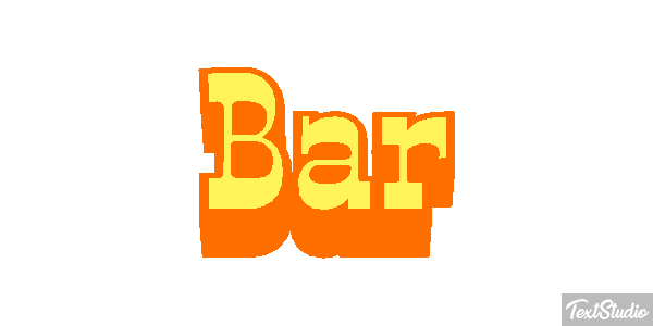 Bar Text effect
