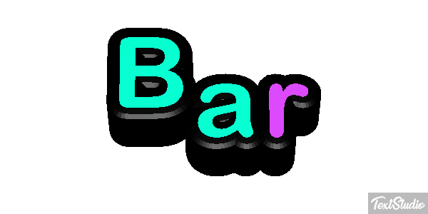 Bar Text effect