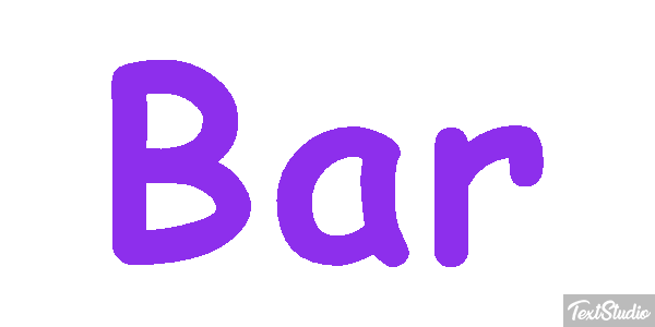 Bar Text effect