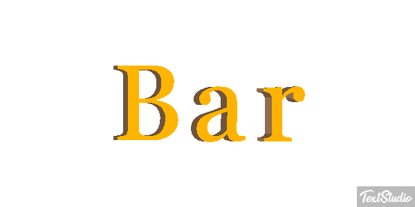 Bar Text effect
