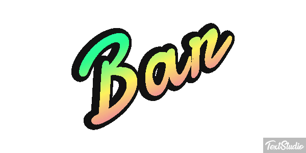 Bar Text effect