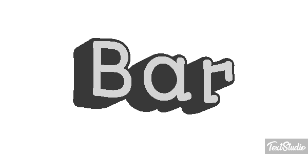 Bar Text effect
