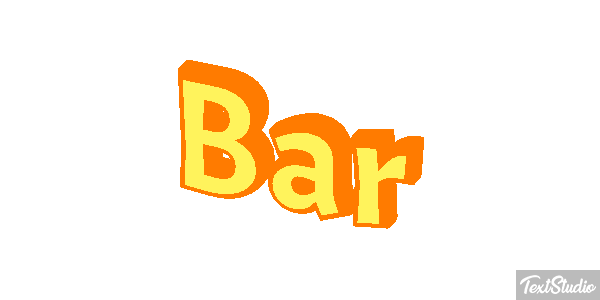 Bar Text effect