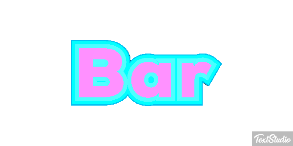 Bar Text effect