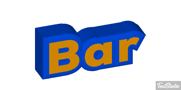 Bar Text effect